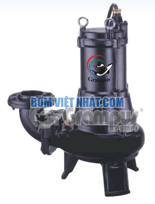 Bơm chìm công nghiệp bơm rác và hút bùn Grampus AS-3156N 15HP