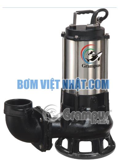 Bơm chìm nước thải hút rác Grampus B-3754 7.5HP